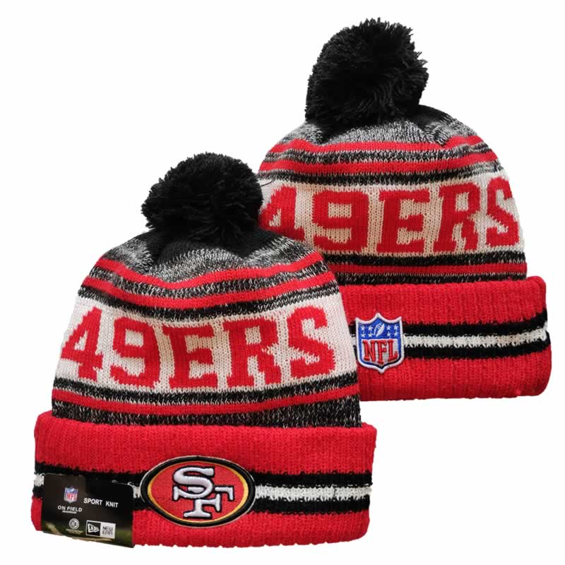 49ers Team Logo Red and Gray Pom Cuffed Knit Hat YD,We sell and wholesale 49ers Team Logo Red and Gray Pom Cuffed Knit Hat YD on line form chian!